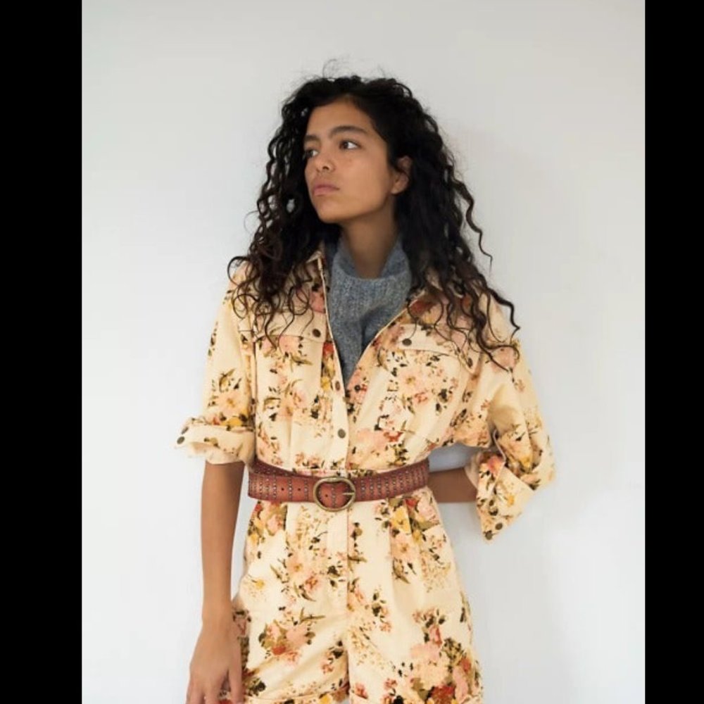 Tapestry Cord Romper